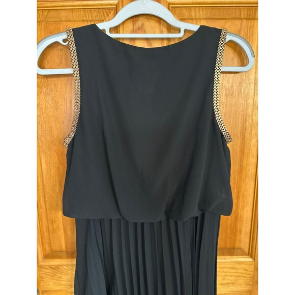 Sans-Souci Layered Black Dress Womens Medium 17x41 Polyester - Picture 8 of 8